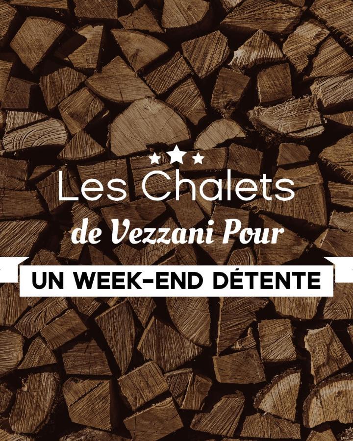 Gites Les Chalets Vezzani Spa Exterior foto